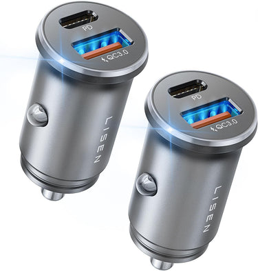 LISEN 54W Car Phone Charger USB C, Cigarette Lighter Adapter
